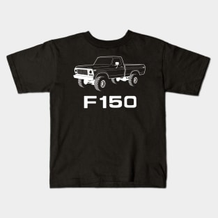 1978 F150 White Print Kids T-Shirt